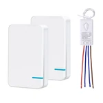 3 Way Wireless Switch And Receiver Kit, Dual Remote Control, No Wiring, Wifi. Fixed Price $44.75.