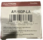 Lutron AY-103P-LA 1,000 3-WAY Preset Dimmer Light Almond.. Fixed Price $22.50.