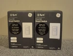 Ge Smart Light Switch - White A3 , Includes 2 New Factory Sealed. Fixed Price $39.75.