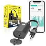 Minoston Outdoor Outlet, Wifi Smart Plug Energy Monitoring, 2.4GHZ Black. Fixed Price $32.79.