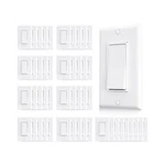 Aida Single Pole Rocker Decora Light Switch, 15 Amp Self-grounding Electrical.... Fixed Price $137.55.