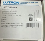 Lutron Sunnata Hrst-rd-wh Companion Dimmer Homeworks. Fixed Price $45.89.