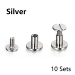 10SETS Luggage Leather Metal Craft Solid Screw Nail Rivet Double Curved Head Bel. Fixed Price $7.50.