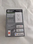 Commercial Electric Smart Bluetooth 2 Independantly Controlled Outlet White New. Fixed Price $13.59.