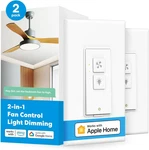 Meross Smart Ceiling Fan Control And Dimmer Switch, Supports Apple Homekit, Alex. Fixed Price $88.79.