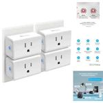 Mini Wi-fi Smart Plug 4-PACK Alexa Google Ifttt Hub-free Safe. Fixed Price $47.95.