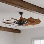 Progress Lighting Springer 52-IN Bronze Ceiling Fan: 12 Distressed Walnut Blades. Fixed Price $536.49.
