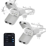 Outdoor Smart Dimmer Plug 2* Sockets (one Is Dimmable), Whitesmoke. Fixed Price $59.78.