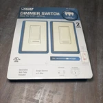 Feit Electric Dimmer Switch 2-PACK Single Or 3-WAY Led Compatible #689406. Fixed Price $24.95.