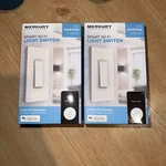 2 Pack Merkury Innovations Smart Wi-fi Light Switch, Voice Control, App & Touch. Fixed Price $29.99.