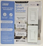 Feit Electric Wi-fi Smart Dimmer Single Pole Or 3-WAY Switch 2-PACK 1358969 New!. Fixed Price $39.95.