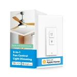 Meross Smart Ceiling Fan Control & Dimmer Light Switch, Works 1 Pack, White. Fixed Price $51.46.