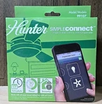 New Hunter Simple Connect 99107 Ceiling Fan Programmable App Control. Fixed Price $15.99.