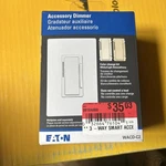 Eaton Accessory Dimmer (works With WFD30) White/l Almond/ivory WACD-C2-SP-L. Fixed Price $13.12.